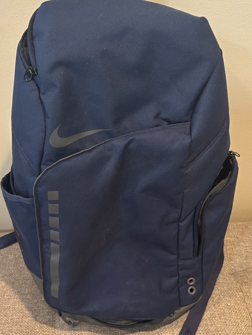 Nike Navy Blue Men's Backpack with Reflective Swoosh